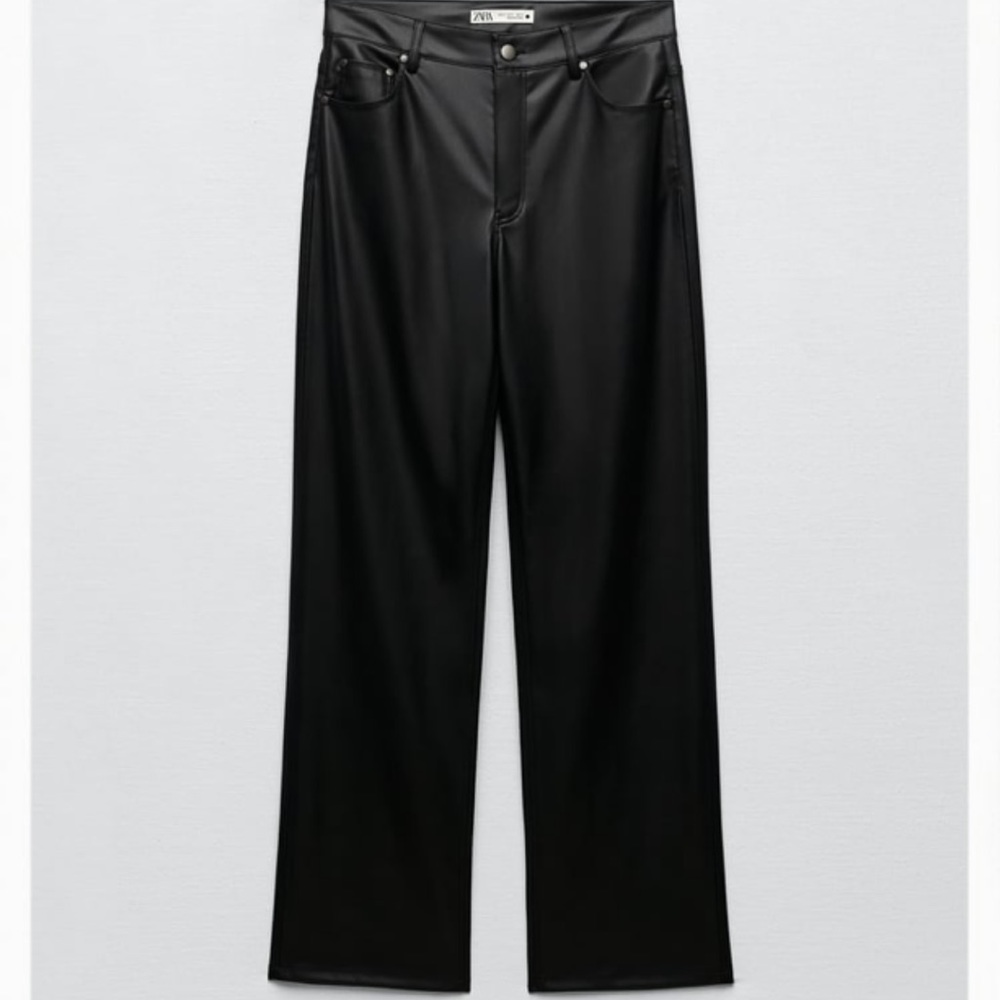 Brand new zara faux leather pants
